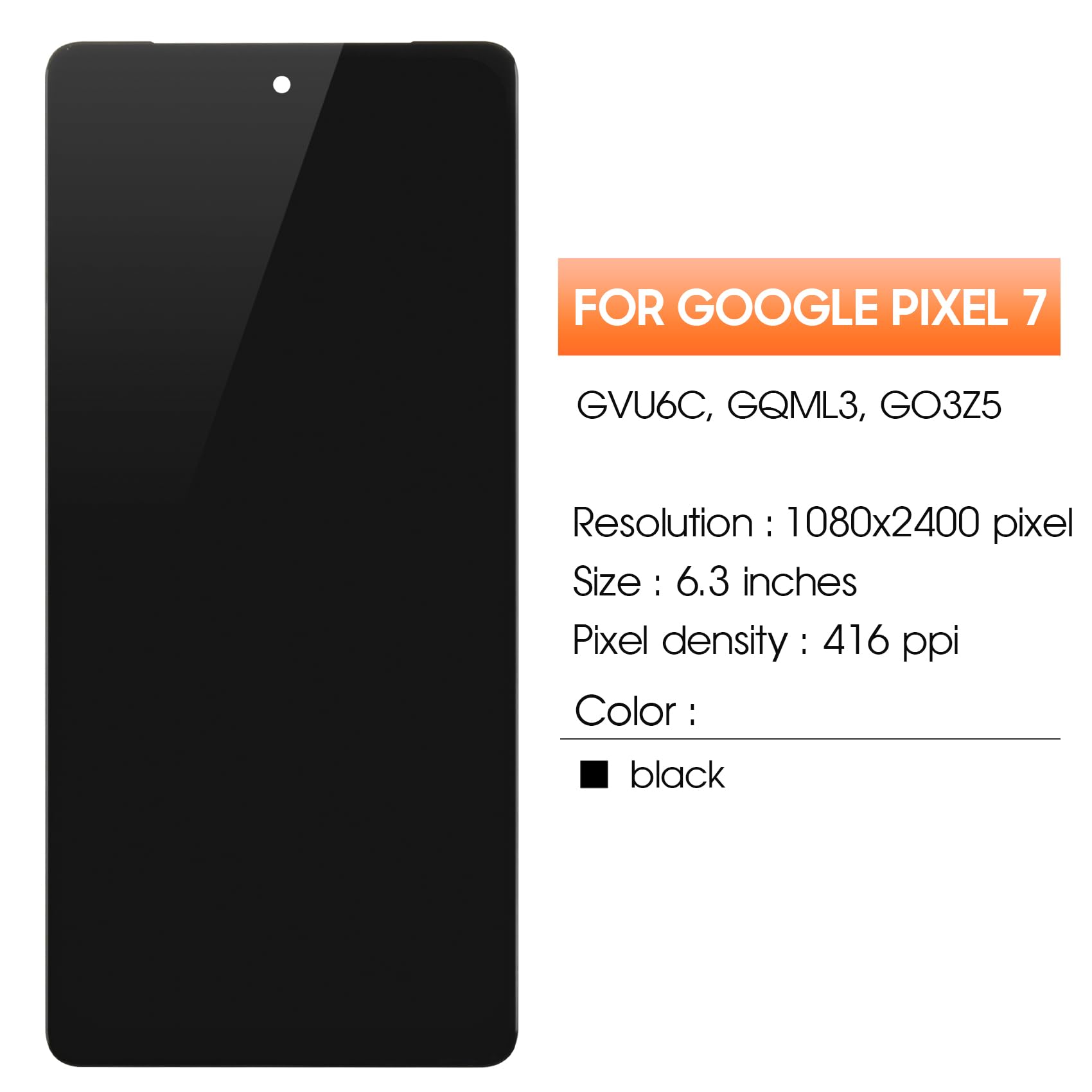 Amazon.co.jp: Google Pixel 7用TFT Pixel 7 液晶ディスプレイ用 GVU6C